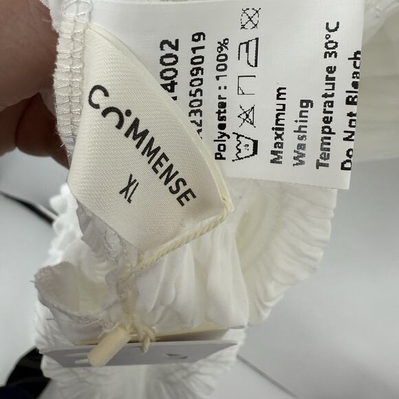 Commense Spaghetti Strap Tiered Maxi Dress size XL White Sparkle Bodycon NEW - Picture 11 of 16